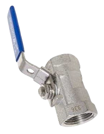 Stainless Steel 1-Piece Ball Valve – BSP Female, Reduced Bore