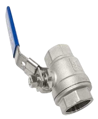 Stainless Steel 2-Piece Ball Valve – BSP Female, Full Bore